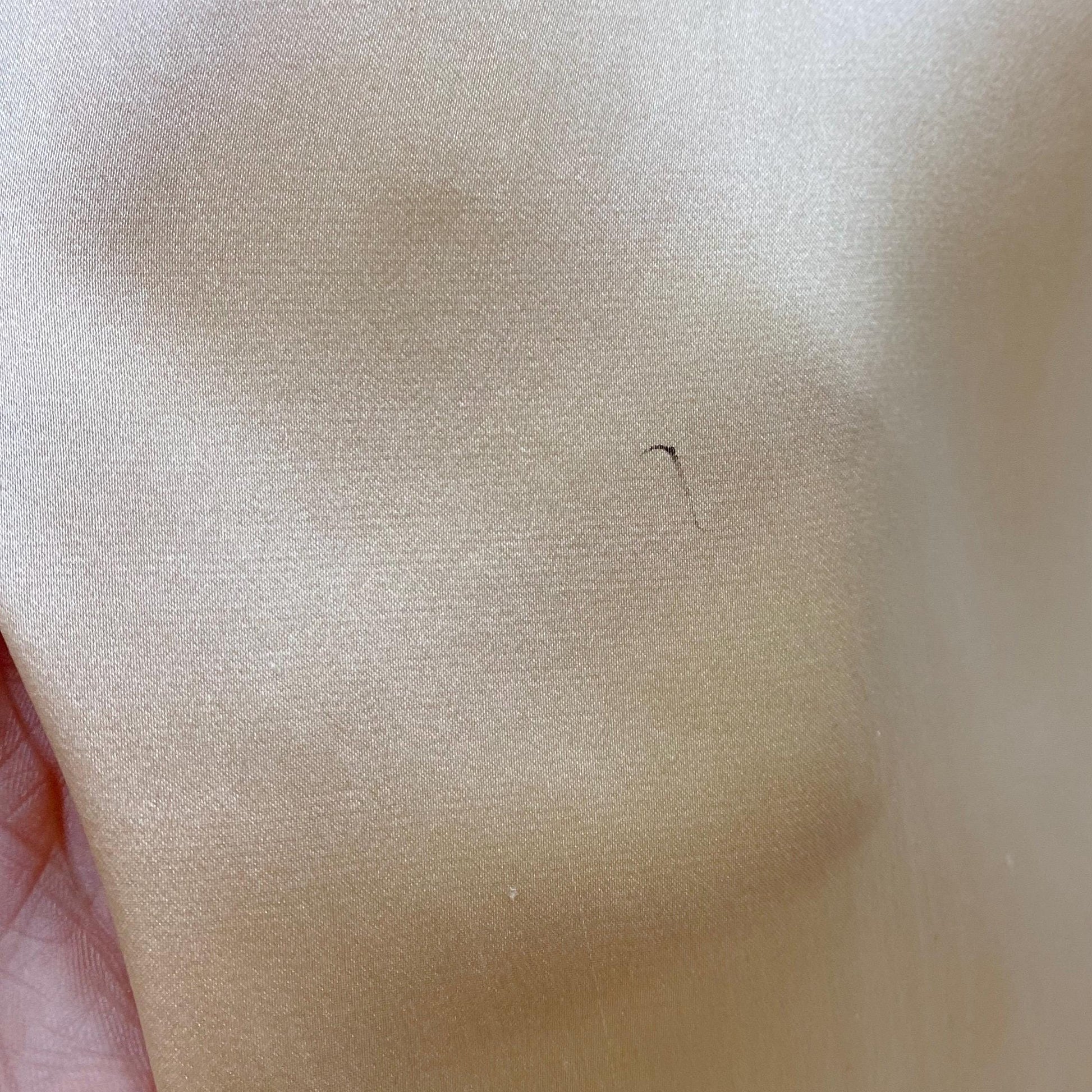 Vintage 1930's Pajama Set | Rose Gold Silk Satin with Deep Nude Lace | Size M, LG | Unworn with Tags