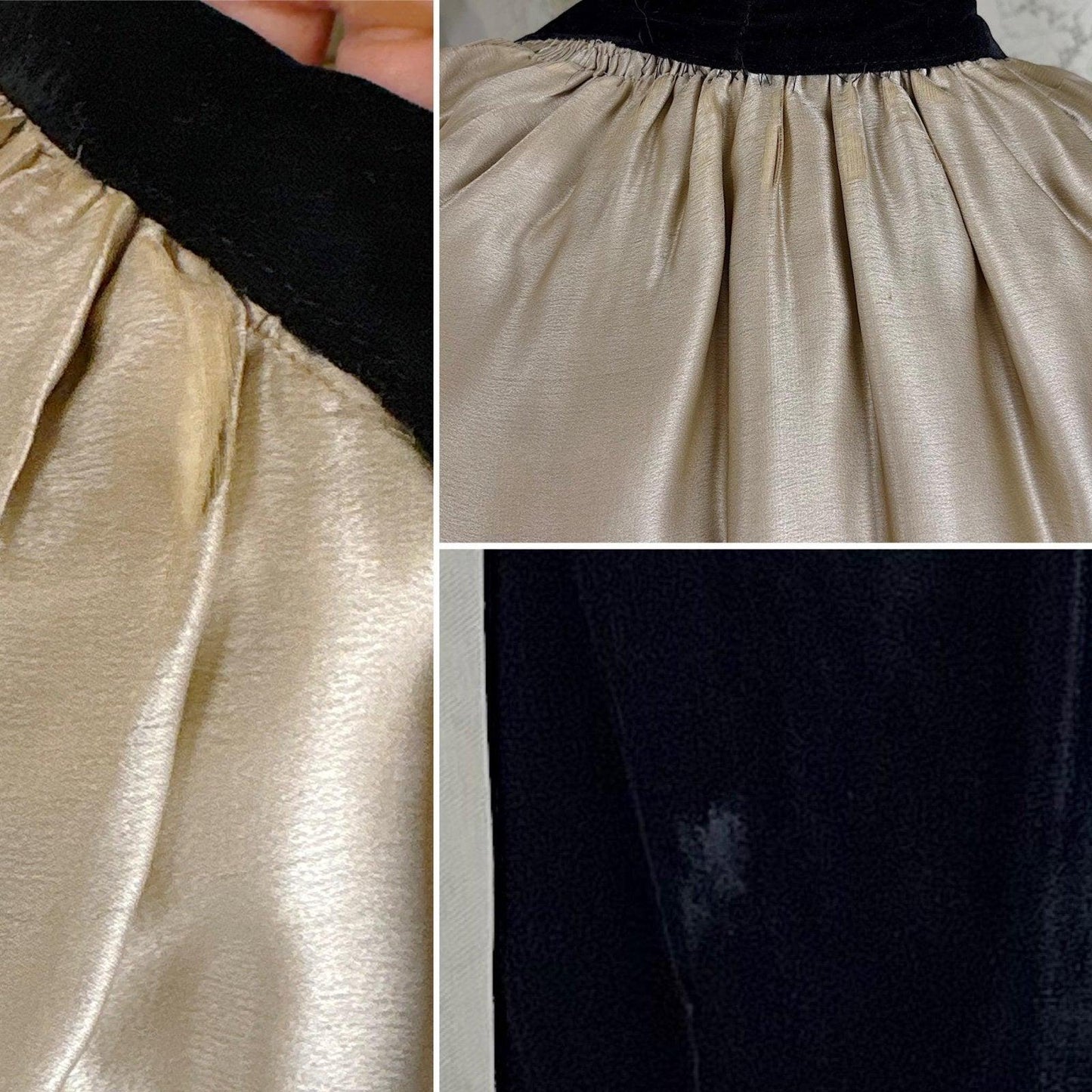 Vintage 1920's Cocoon Cape - Lush Black Velvet with Gold Silk Lining - Size XS, S, M - Daggers & Dames