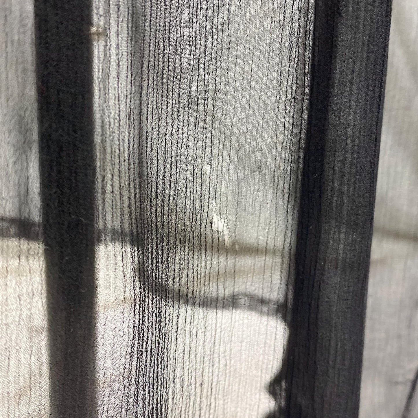 Vintage 1930's Nightgown | Sheer Black Silk Gauze with Intricate Cotton Floral Lace | Size XS - Daggers & Dames