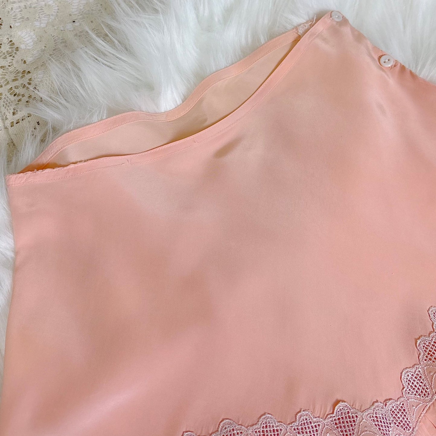 Vintage 1940's Candy Pink Rayon Tap Pants with Silver Bell Embroidery - Size XS - Daggers & Dames