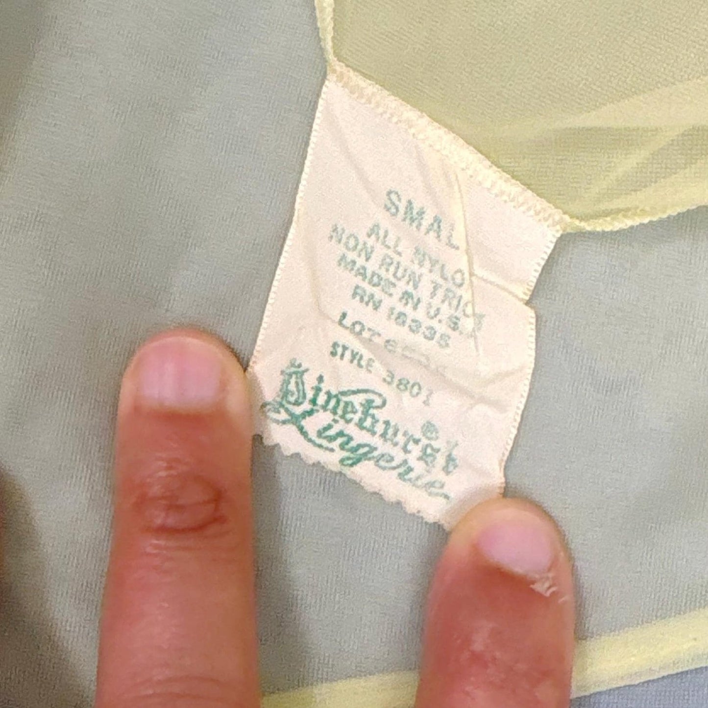 Vintage 1950's - 1960's Nightgown & Peignoir Set - Sheer Navy Blue and Custard Yellow Nylon Chiffon with Pussy Bow - By Pinehurst - Size M - Daggers & Dames