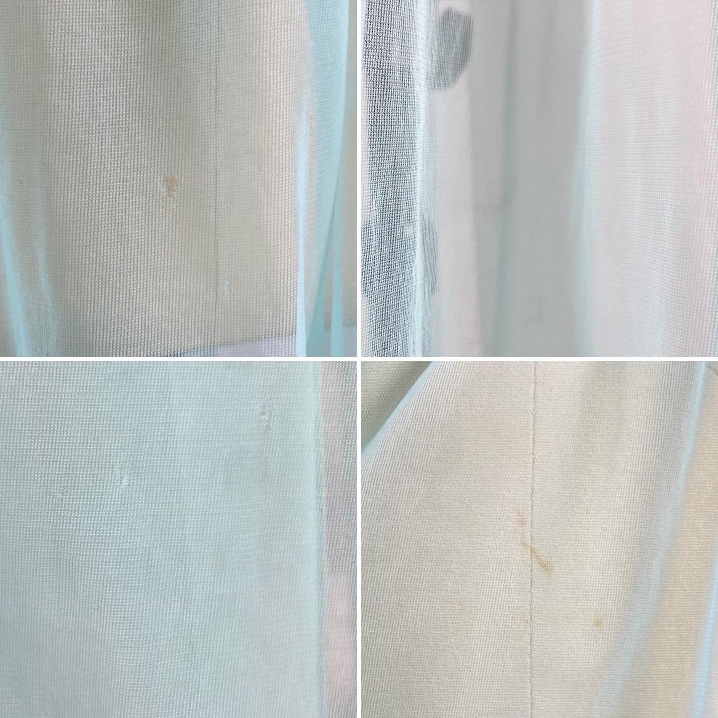 Vintage 1960's Nightgown | Sheer Sky Blue Nylon Chiffon with White Ruffled Tulle & Pom Pom Sash | Size S, M, LG, XLG - Daggers & Dames