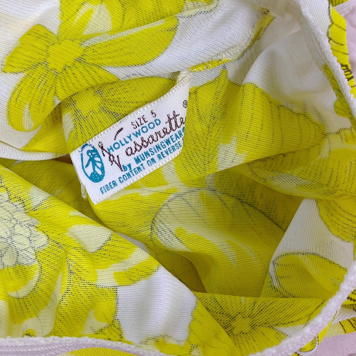 Vintage 1960's Pillow Tab Panties | High Rise White Nylon with Floral Print & Mushroom Gusset | Size S, M | By Vassarette - Never Worn - Daggers & Dames