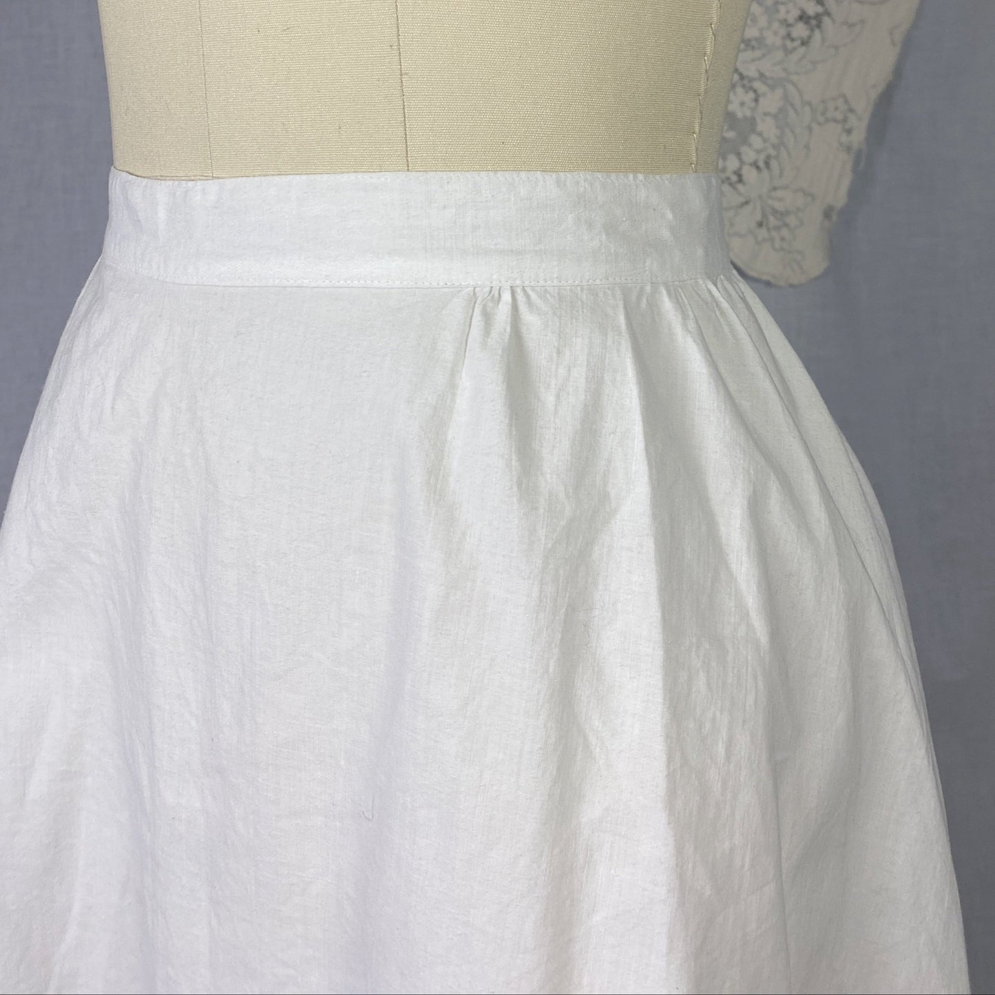 Antique 1910's Edwardian Knickers | Crisp White Cotton with Button Envelope Crotch | Size S, M - Daggers & Dames