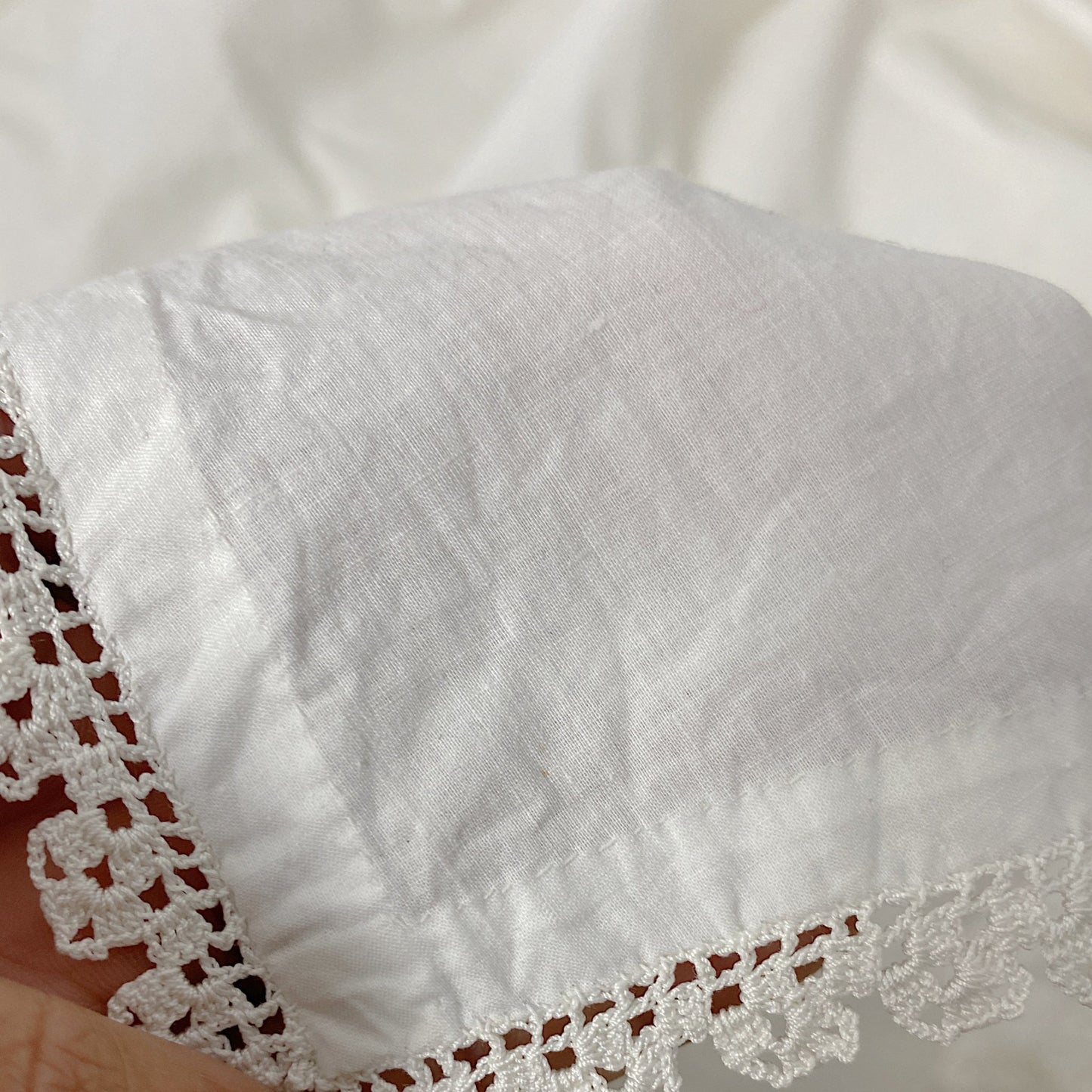 Antique Edwardian 1910's Step In Chemise | Hand Stitched White Cotton Lawn with Filet Lace & Crochet Hem | Size XS, SM, M - Daggers & Dames