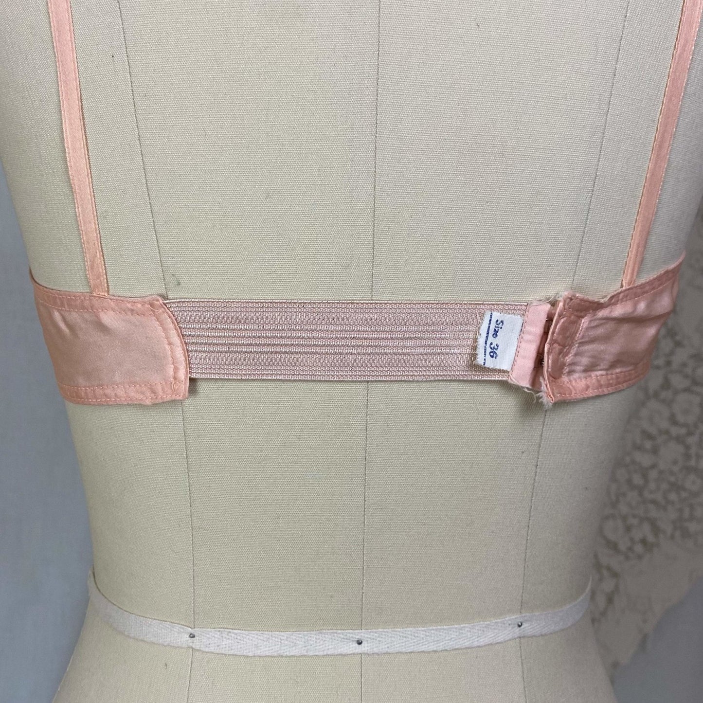 Vintage 1930's Bralette | Rose Pink Silk with Ribbon Straps | Size 32 C, 34 B | Never Worn - New Old Stock - Daggers & Dames