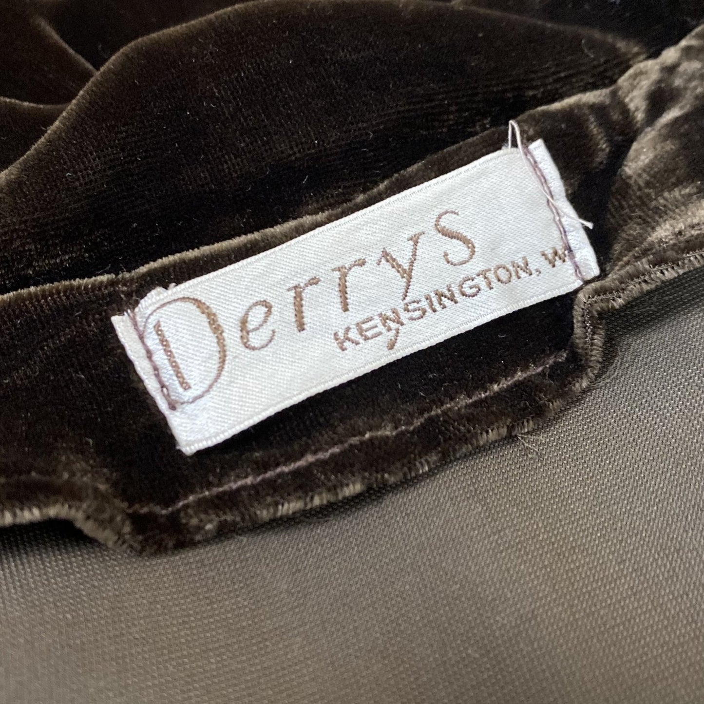 Vintage 1930's Jacket | Deep Mocha Brown Silk Velvet with Bias Cut & Peplum Waist | Size M, LG | Derry's - Daggers & Dames
