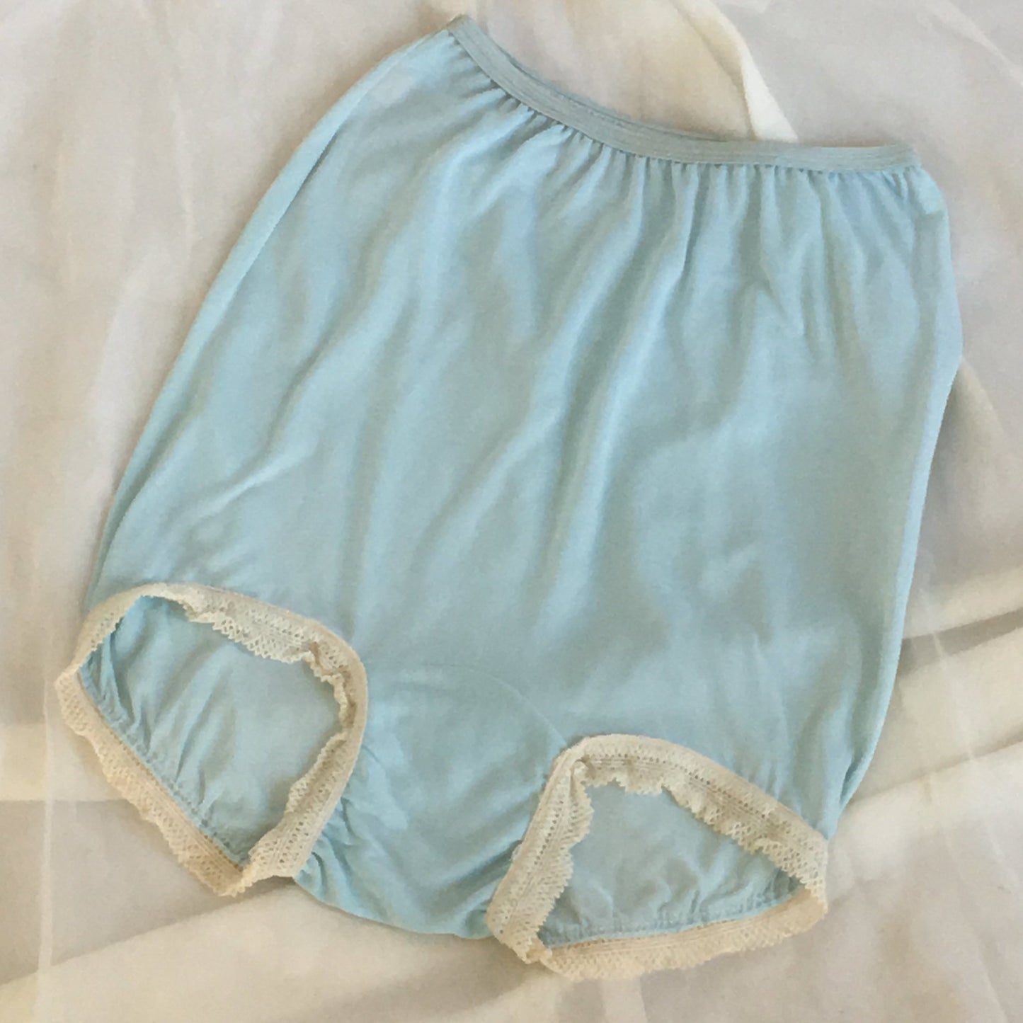 Vintage 1940's Blue High Waist Rayon Panties -Never Worn - Daggers & Dames