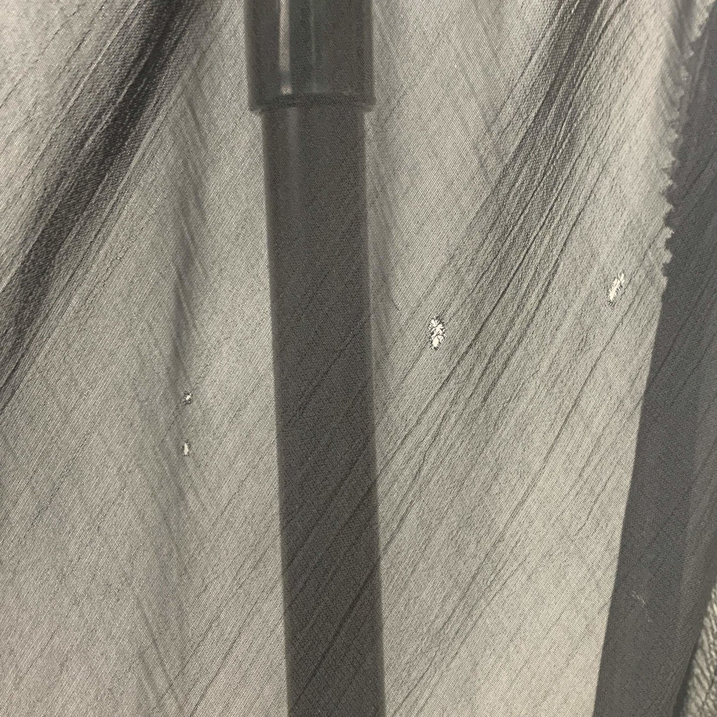 Vintage 1940's Nightgown | Sheer Black Rayon Chiffon with Icy Blue Ribbon & Lace | Size S | Never Worn - Daggers & Dames