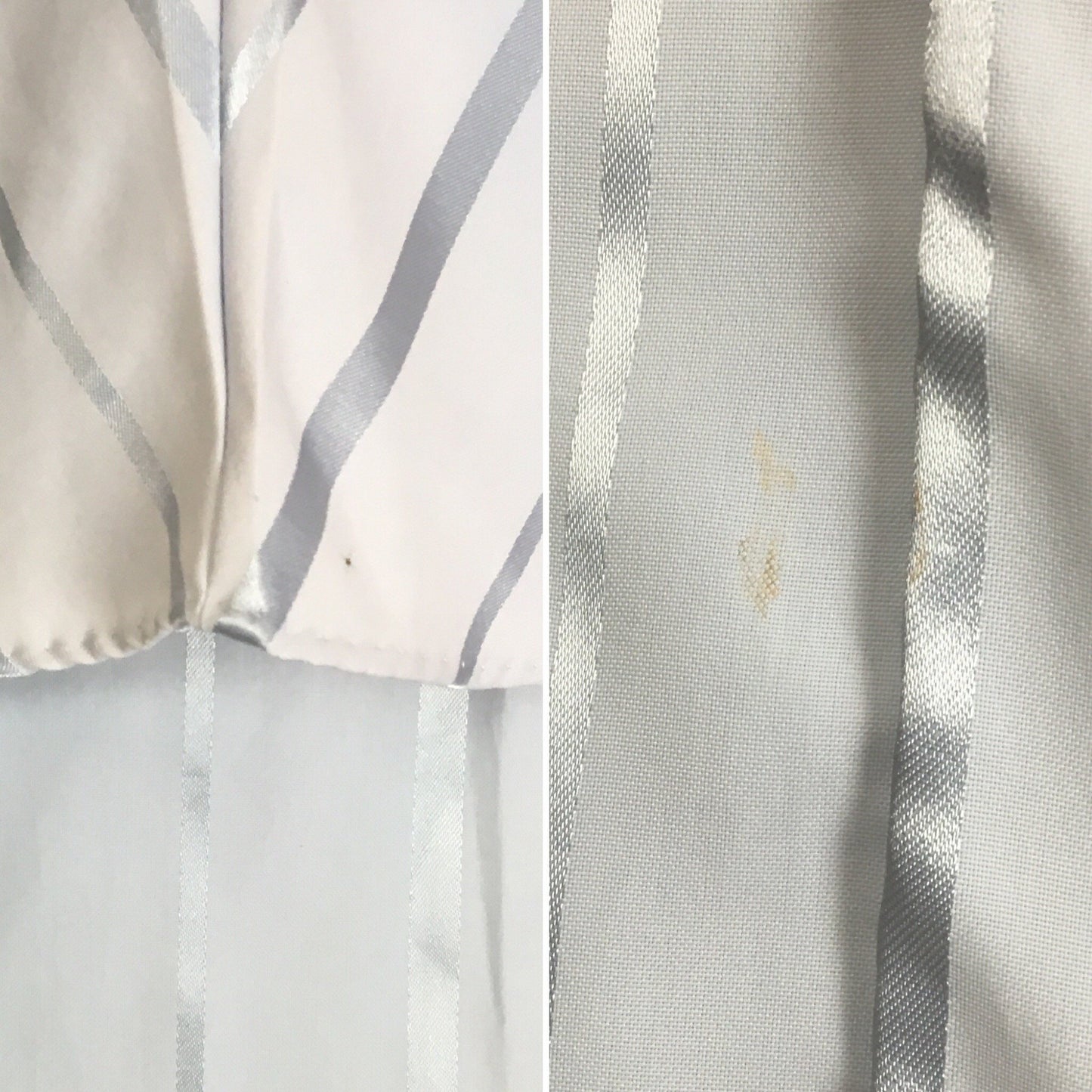 Vintage 1940's Pajama Set | Periwinkle Blue Rayon with Satin Stripes & Frog Button Closure | Size M, LG - Daggers & Dames