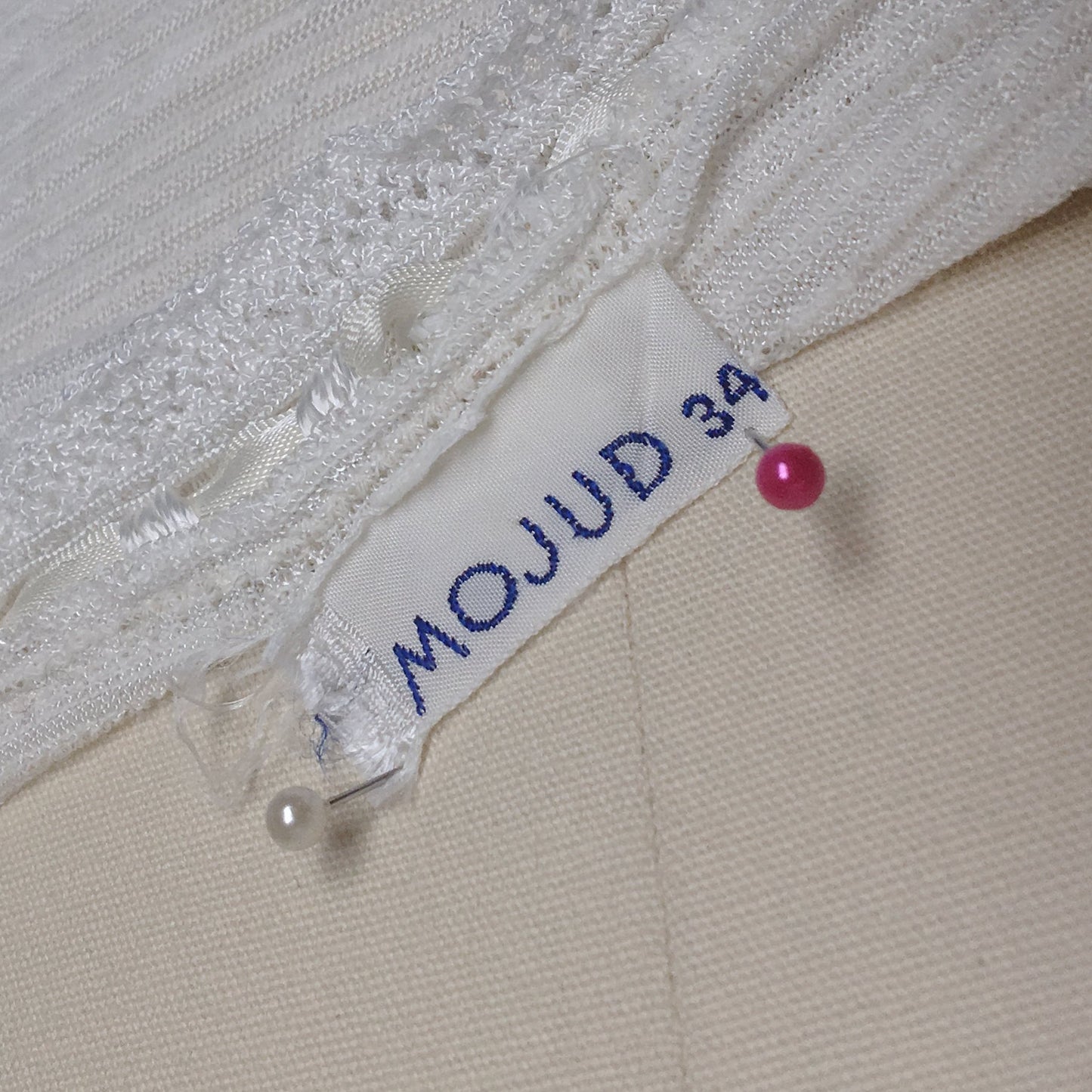 Vintage 1940's Slip | Ivory Rayon with Ribbon & Lace | Rare Year Rounder Slip by Mojud | Size S - Daggers & Dames