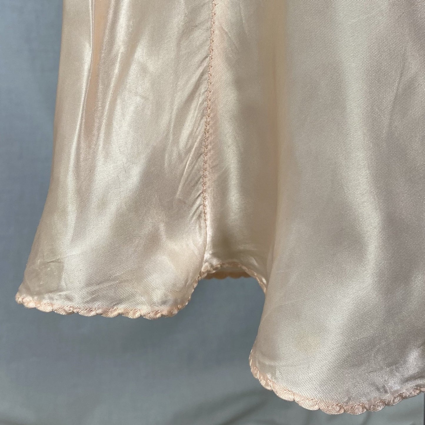 Vintage 1940's Slip | Rose Gold Pink Rayon Satin with Lace | Size M/LG | ChamaLea -New with Tag - Daggers & Dames