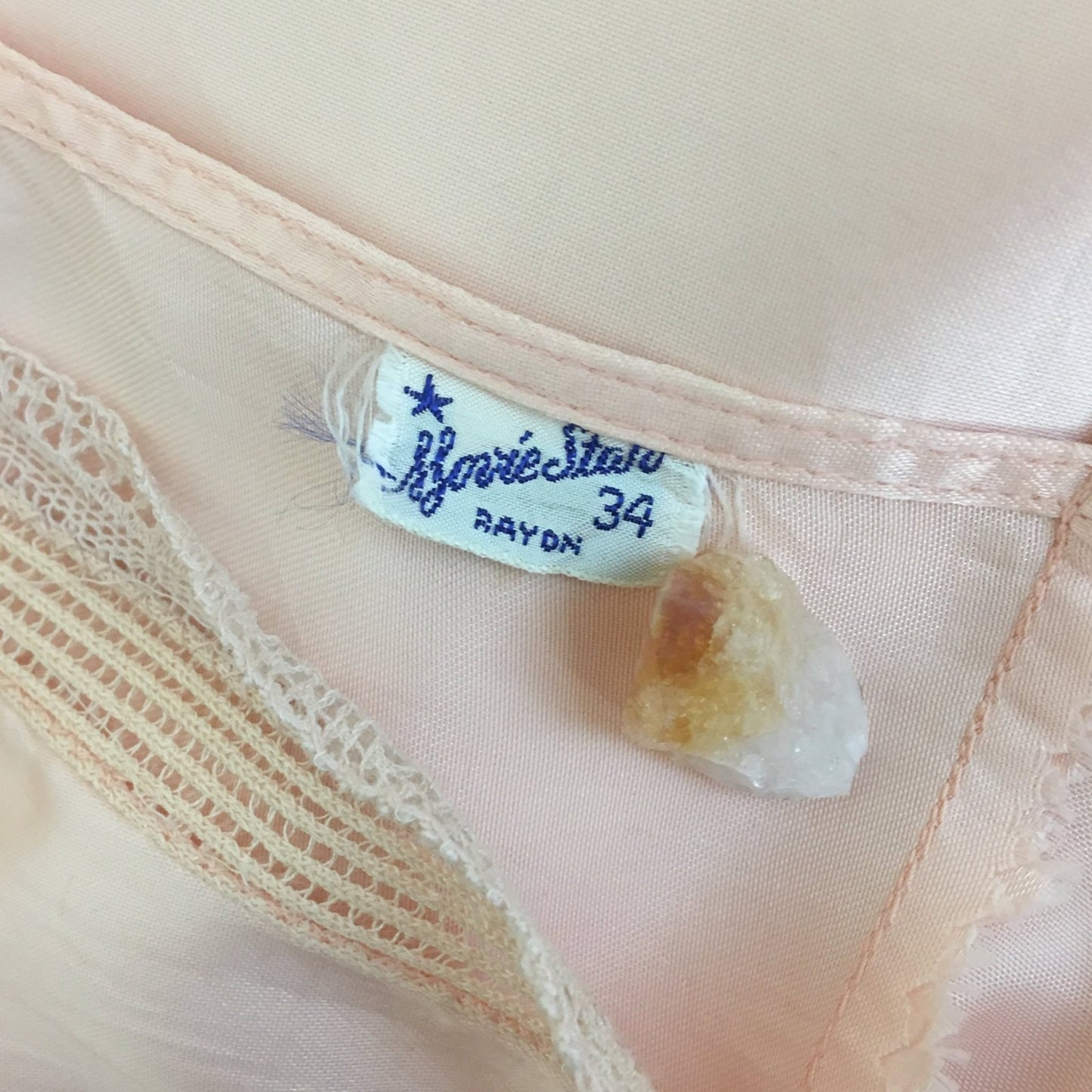 Vintage 1940's Slip | Size XS | Light Rose Pink Silky Rayon Satin with Entredeux Stitching | Movie Star - Daggers & Dames