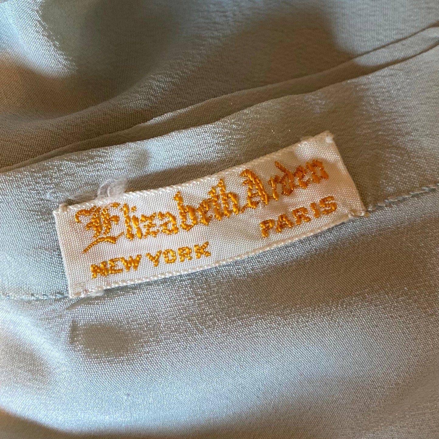 Vintage 1940's Tap Pants | Hand Stitched Pastel Blue Silk Crepe with Scalloped Hem | Size XS | Elizabeth Arden - Daggers & Dames