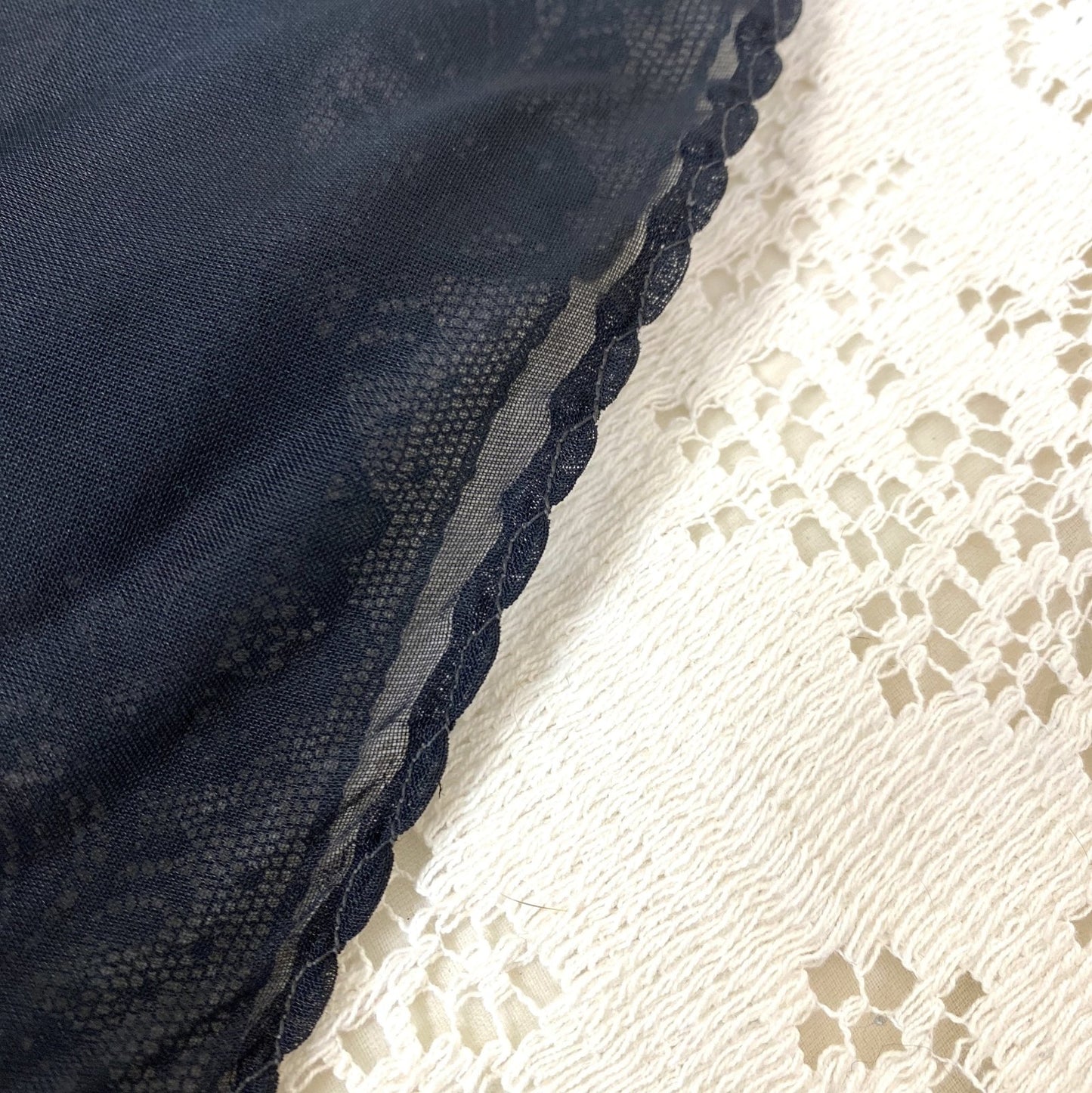 Vintage 1940's Tap Pants | Sheer Black Rayon Chiffon with Lace & Satin Ribbon Bows| Size XS Never Worn - Daggers & Dames