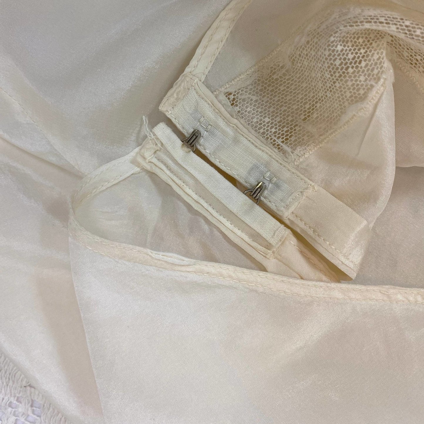 Vintage 1940's Tap Pants | White Silk with Embroidered Tulle Inserts & Silk Rosettes | Size S - Daggers & Dames