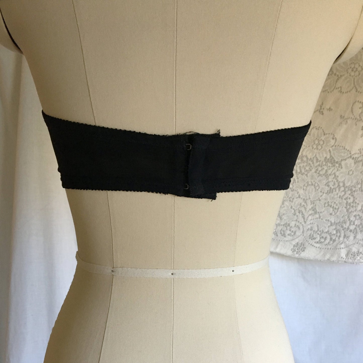 Vintage 1950's Overwire Bra | Sheer Black Nylon Lace with Satin & Bow Applique | Bali Bow Bra | Size 36 B, 36 C - Daggers & Dames