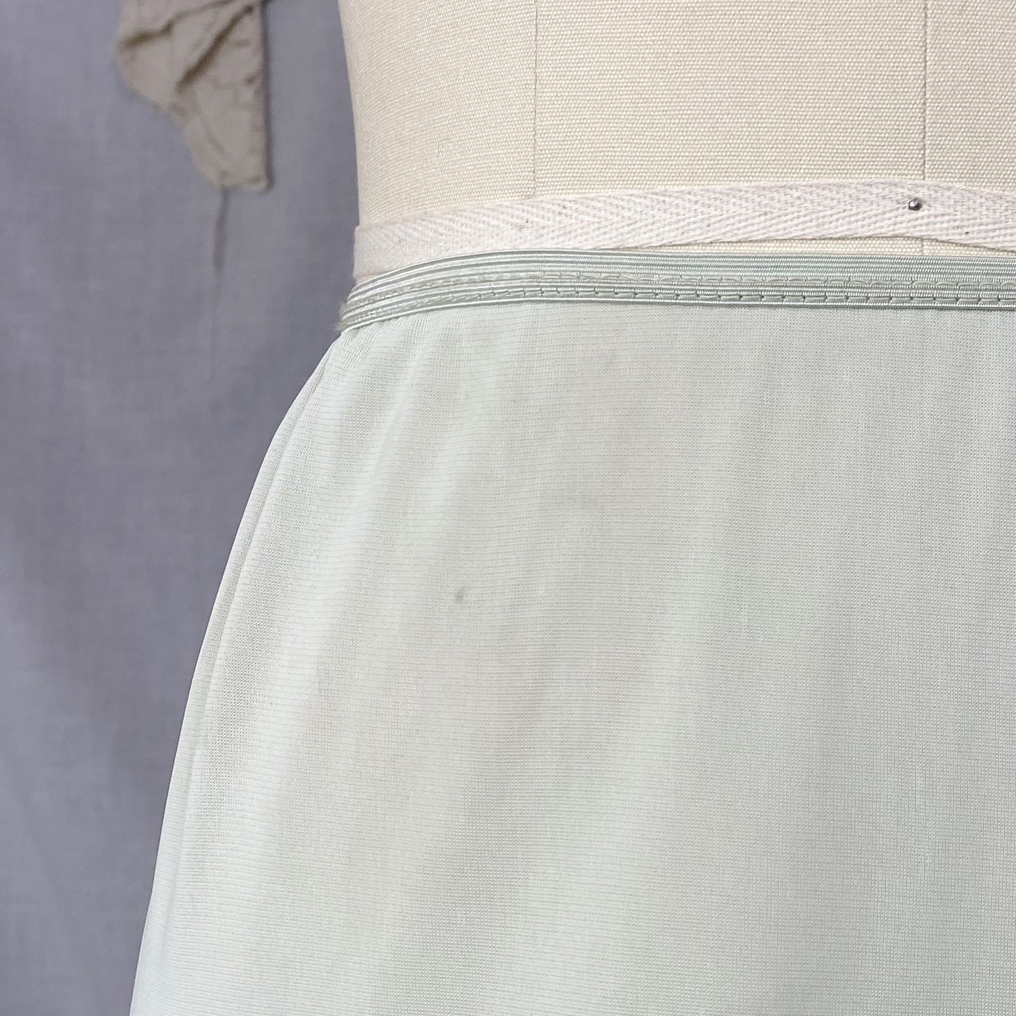 Vintage 1950's Petticoat | Sage Green Nylon with Lush Tulle Ruffles | Size XS, S, M - Daggers & Dames