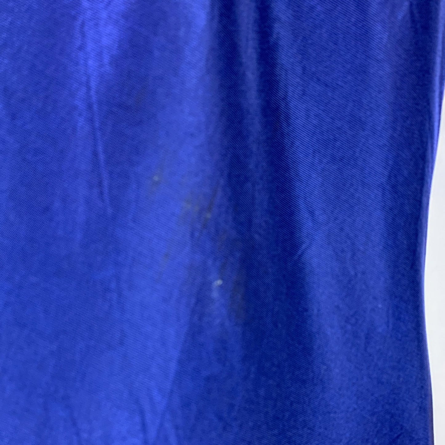 Vintage 1950's Slip | Rich Cobalt Blue Rayon with Crystal Pleat Hem | Size L, XL - Daggers & Dames