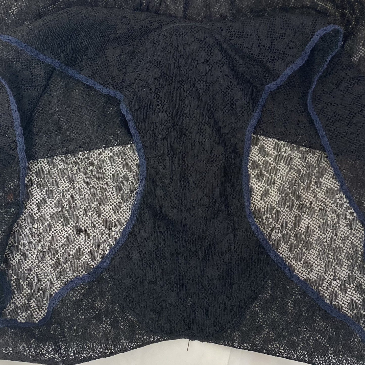 Vintage 1950's Tap Pants | Sheer Black Floral Nylon Lace | Size XS, S | Luxite by Hole Proof - Daggers & Dames