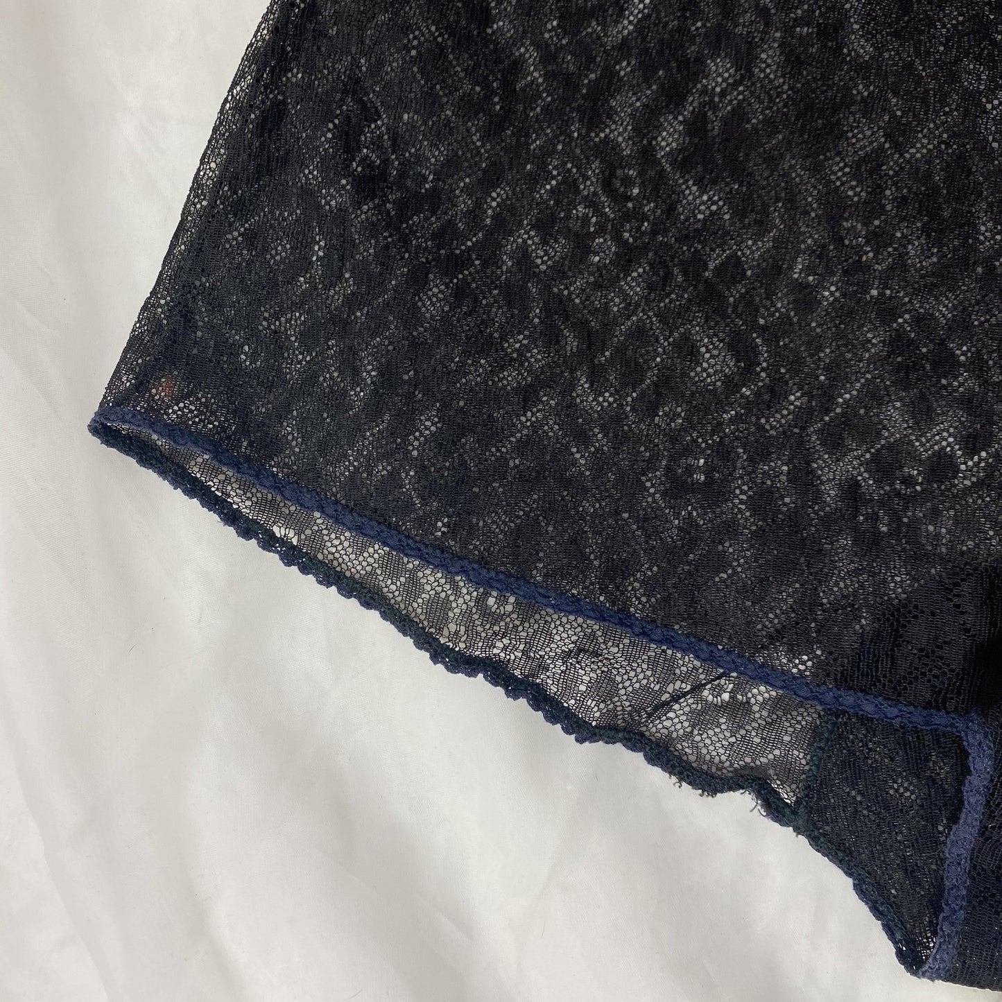 Vintage 1950's Tap Pants | Sheer Black Floral Nylon Lace | Size XS, S | Luxite by Hole Proof - Daggers & Dames