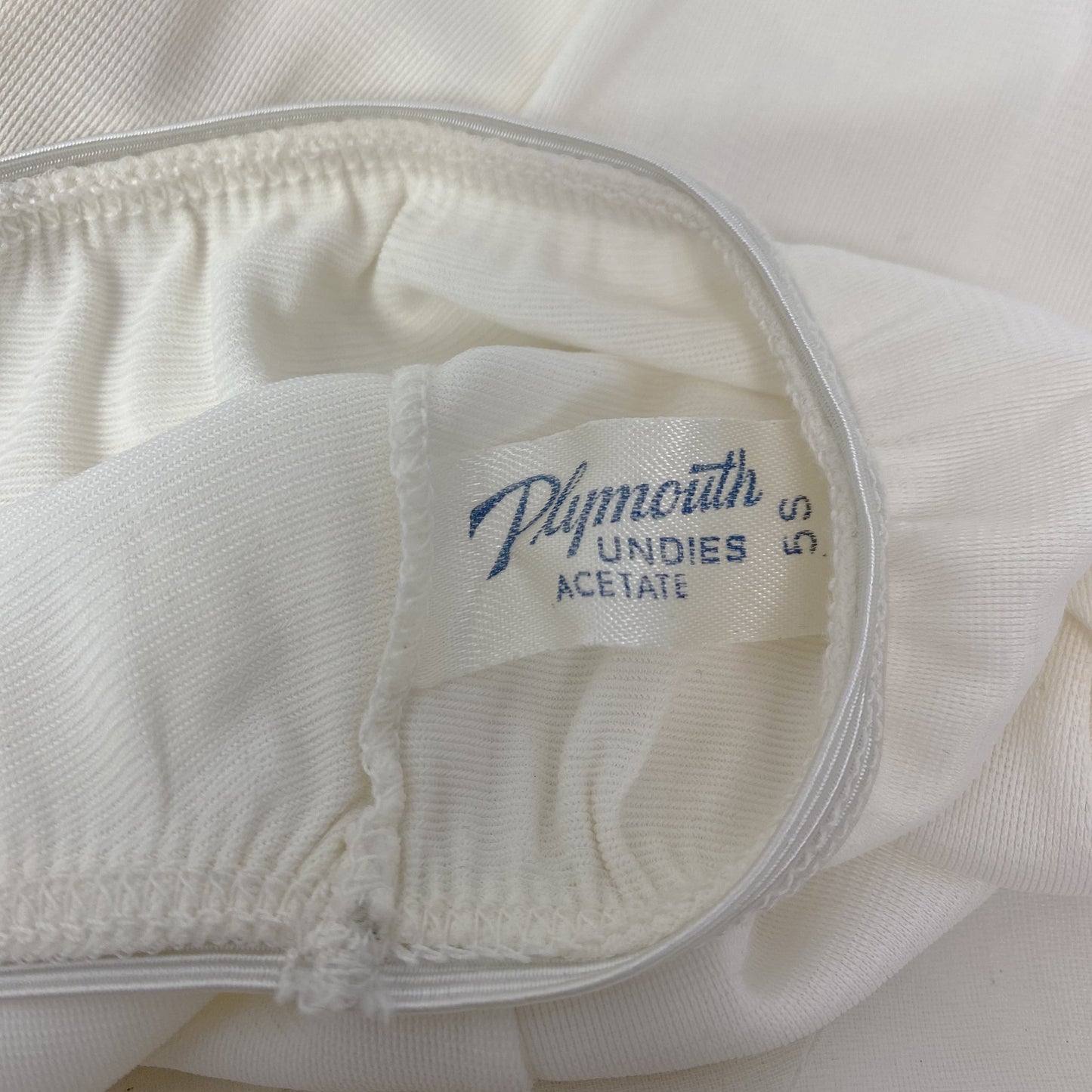 Vintage 1950's Tap Pants | White Acetate with Embroidered Chiffon | Size XS, S | Plymouth - Daggers & Dames