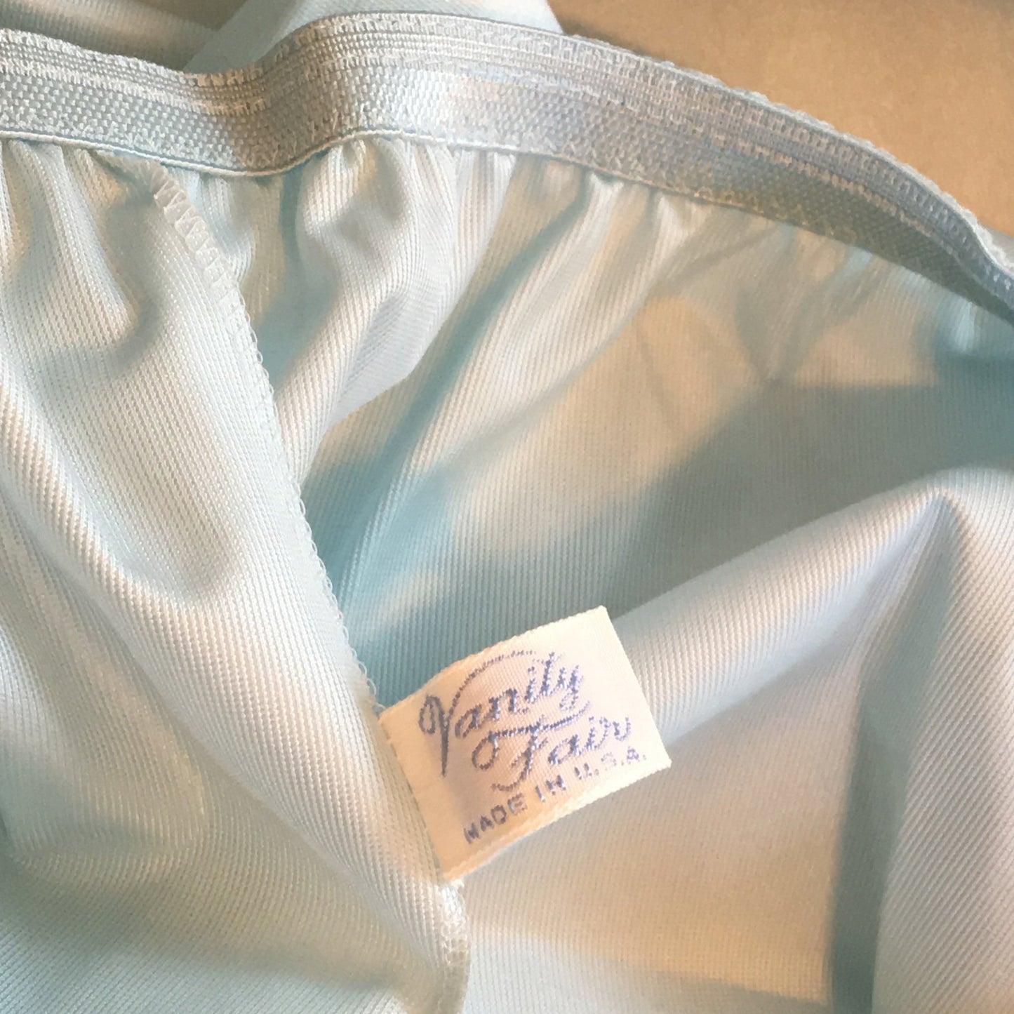 Vintage 1960's Pajama Set | Light Blue Nylon Satin with Rhinestone & Lace | New Old Stock | Vanity Fair | Boho Pajamas | Size M - Daggers & Dames