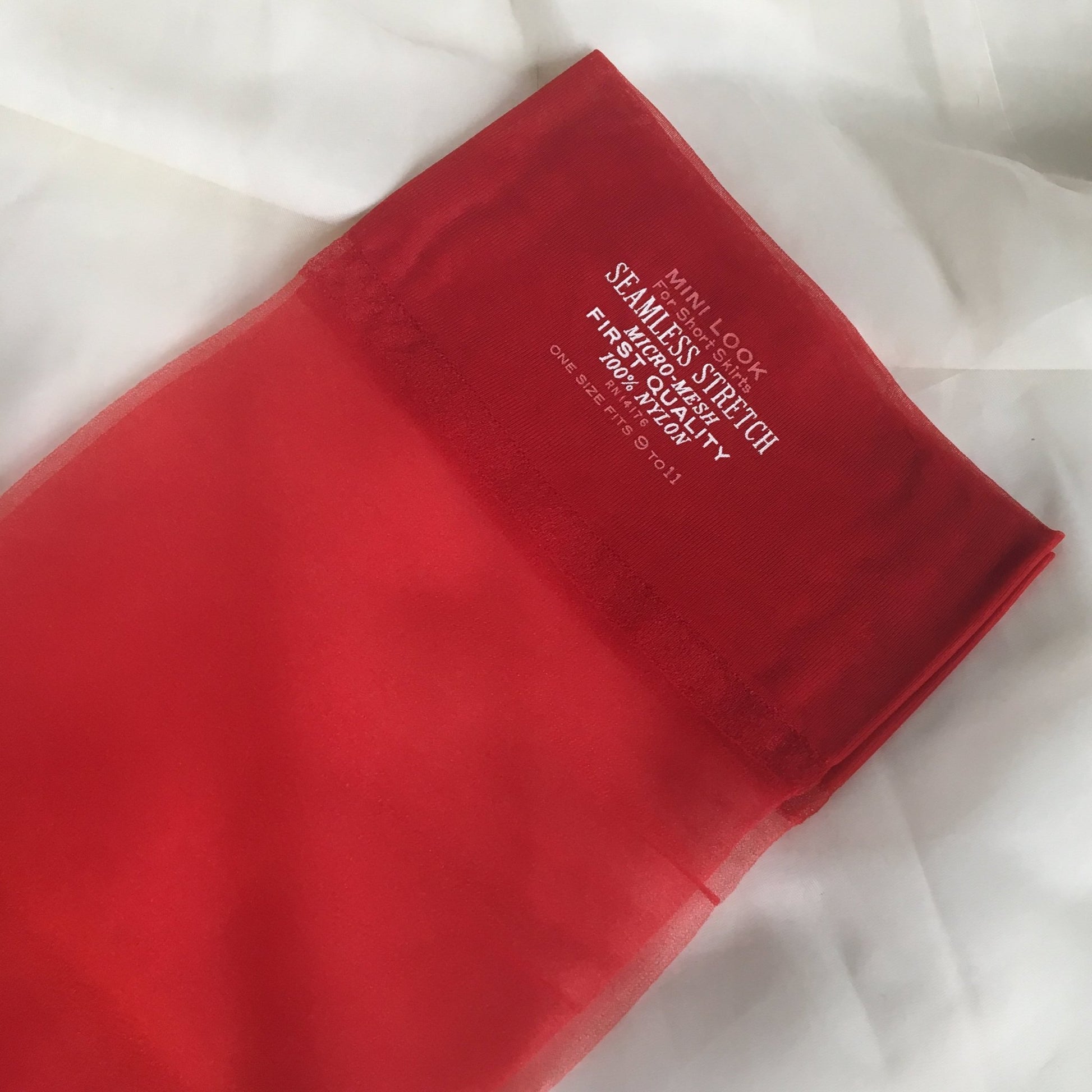 Vintage 1960's Stockings | Lipstick Red Seamless Nylon with Wide Welt | New in Box, 2 Pairs | Ultra Long Thigh Highs | Parklane | Free Size - Daggers & Dames