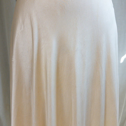 1930s Halter Nightgown - Champagne Gold Silk Satin with Open Back | Small, Medium - Daggers & Dames