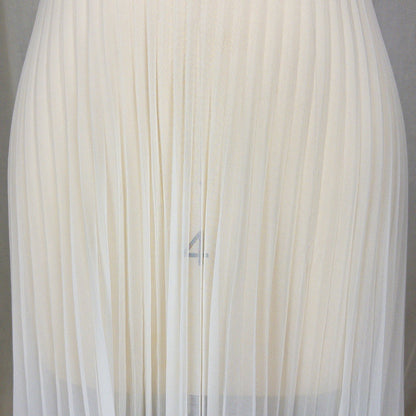 1950s - 1960s Grecian Nightgown - Sheer White Nylon Chiffon with Keyhole Neckline & Pleated Skirt by Carter's | Small, Medium - Daggers & Dames