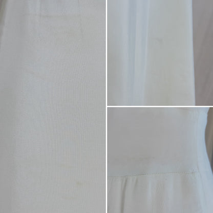 1940's Slip - Mint Green Cold Rayon with Bow Embroidery by Corette | Small, Medium