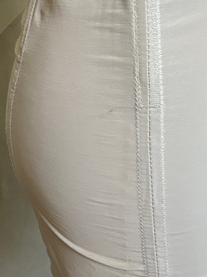 Vintage 1950's Ultra High-Rise Girdle - White Mesh with Satin Panels by Bestform - New with Tags | 30