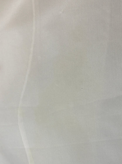 Vintage 1940's - 1950's Nightgown - Sheer Cream Nylon Chiffon with Pinstripe Detail & Ruffled Lace by Patolaine | S, S-M