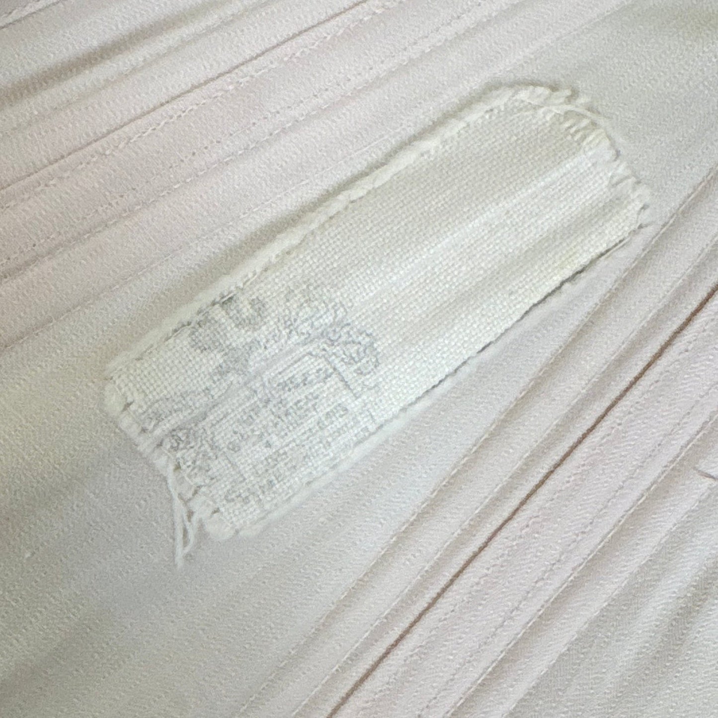 Antique 1900's - 1910's Palest Pink Cotton Coutil Underbust Corset with Floral Lace & Satin Bows, size 24 waist - Daggers & Dames