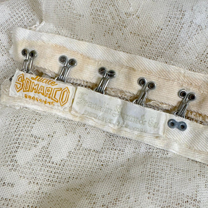 Antique 1910's - 1920's Irish Crochet & Filet Mixed Lace Camisole by Lucile Somarco, size M - Daggers & Dames