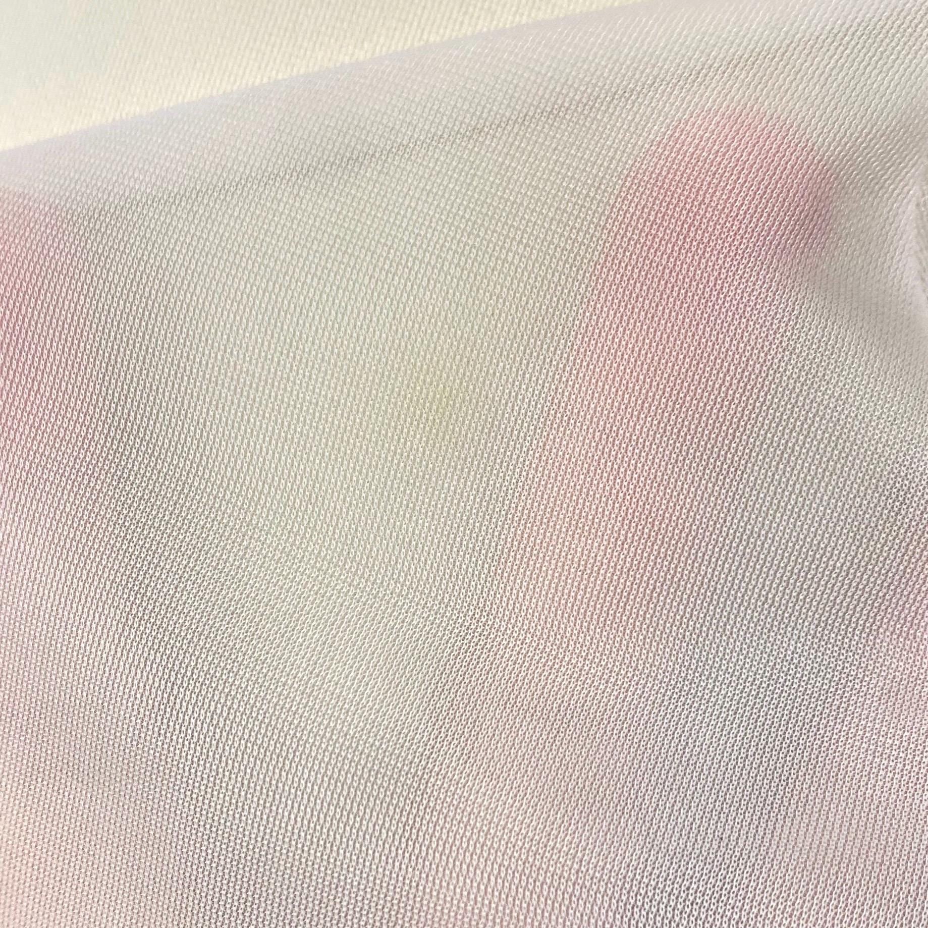 Vintage 1950's Nightgown | Semi-Sheer Powder Pink Nylon with White Ruffled Tulle | Size XS, S | Lady Duff