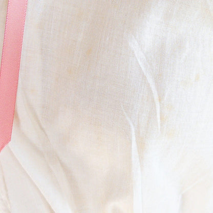 1900's Victorian Era Camiknickers - Soft White Cotton Lawn with Bobbin Lace & Pink Ribbon Drawstrings - Daggers & Dames