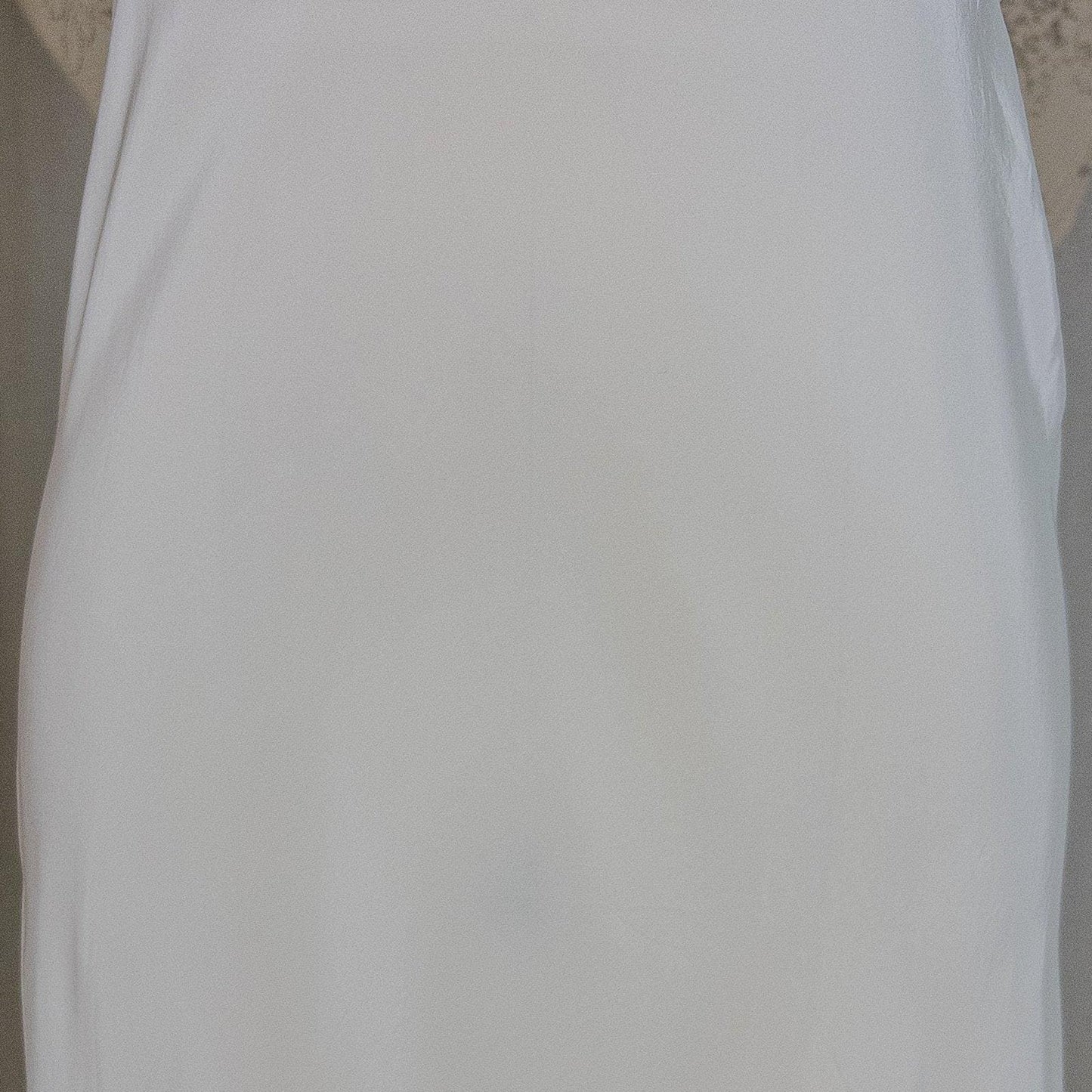 Vintage 1940's Nightgown - Bright White Rayon Crepe with Eyelet Embroidery & Scalloped Hem | Small, Medium - Daggers & Dames