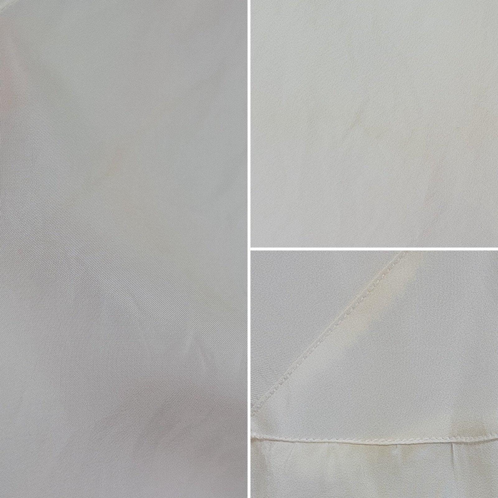 Vintage 1940's Nightgown - Bright White Rayon Crepe with Eyelet Embroidery & Scalloped Hem | Small, Medium - Daggers & Dames