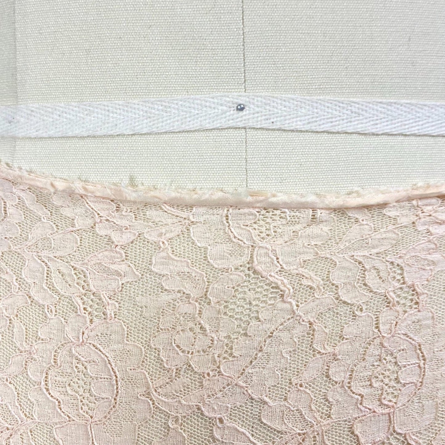 Vintage 1920's - 1930's Bralette & Tap Pants Lingerie Set | Pastel Peach Floral Cotton Lace with Silk Ribbon Straps | Size S | Wonder Maid - Daggers & Dames