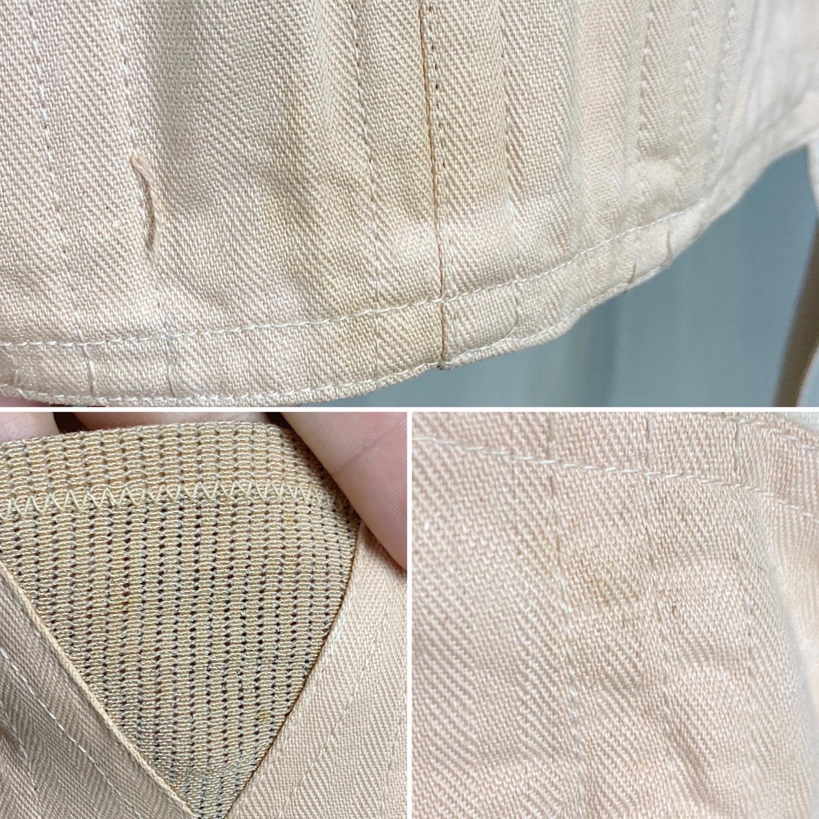 Vintage 1930's Corselette - Pale Peach Chevron Rayon - Cotton blend with Lace & Corset Lacing - Size 36 - 38 B - By Gossard, New with Tags - Daggers & Dames