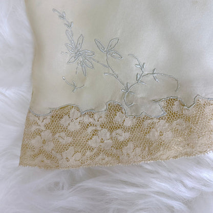 Vintage 1930's Ice Aqua Blue Silk Tap Pants with Side Zip Closure - by Marshall Fields & Co., size M - Daggers & Dames