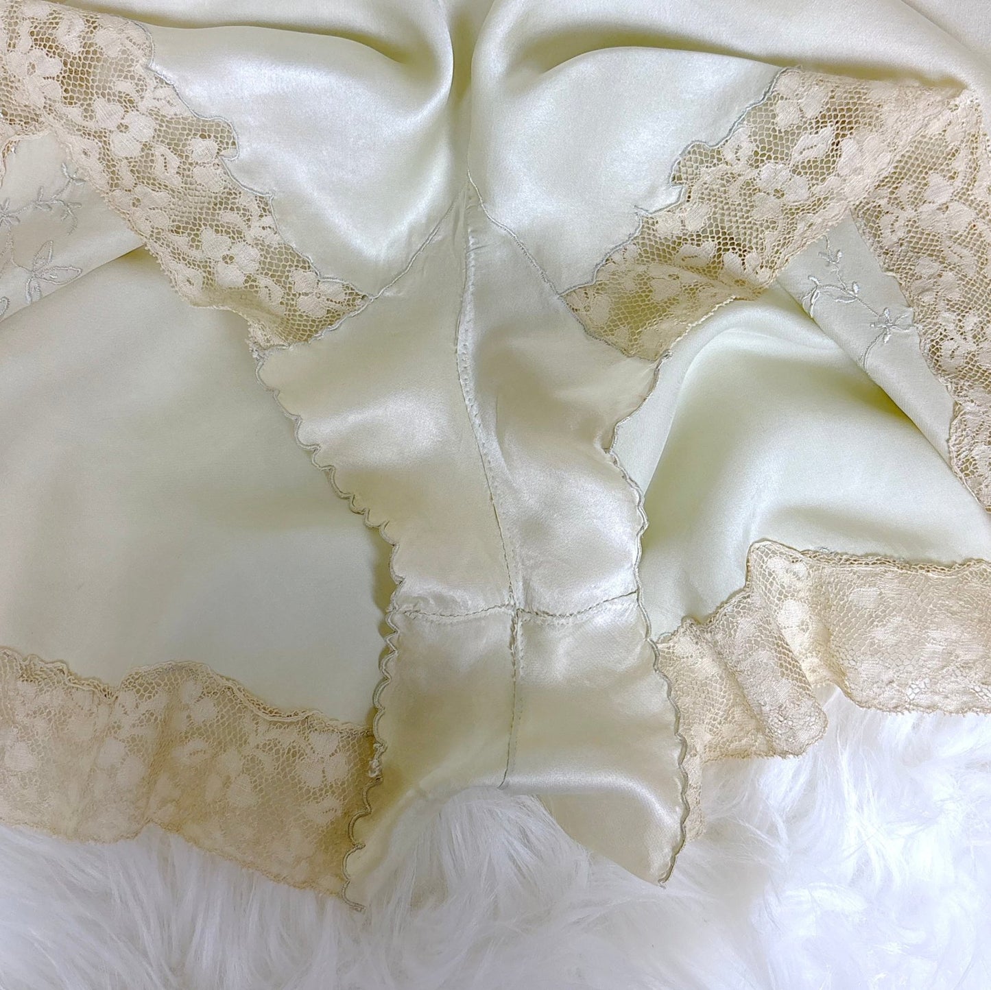 Vintage 1930's Ice Aqua Blue Silk Tap Pants with Side Zip Closure - by Marshall Fields & Co., size M - Daggers & Dames