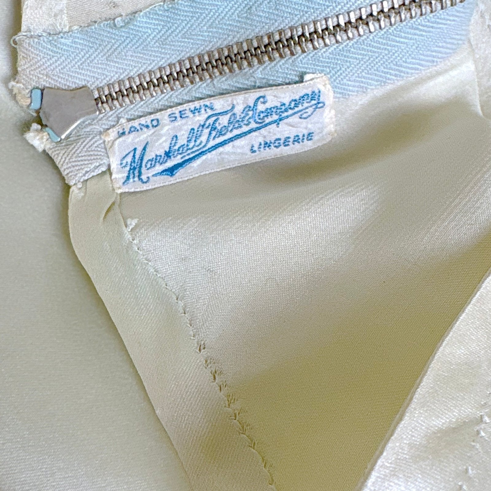 Vintage 1930's Ice Aqua Blue Silk Tap Pants with Side Zip Closure - by Marshall Fields & Co., size M - Daggers & Dames