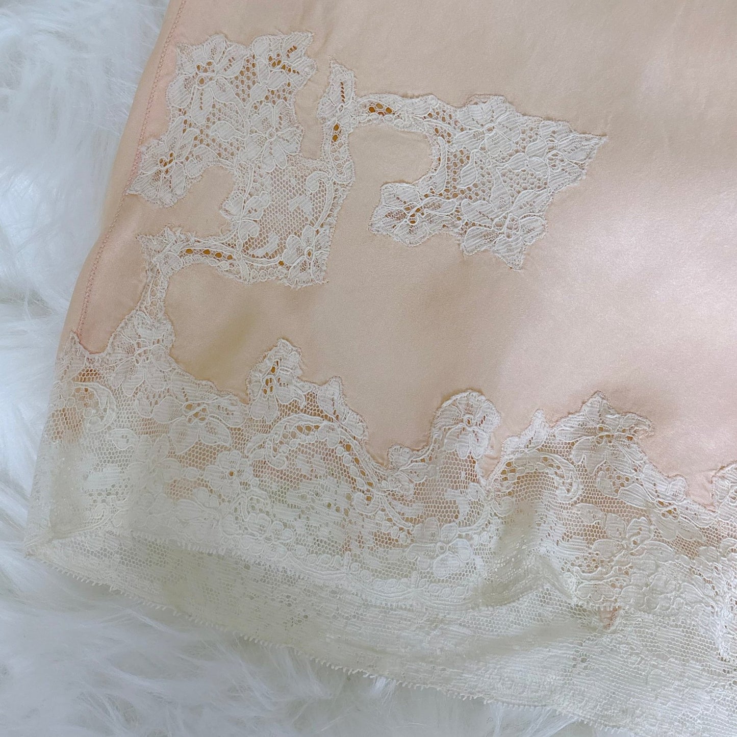 Vintage 1930's Powder Pink Silk Tap Pants with Intricate Lace Appliqués - by Seamprufe, size XS, S - Daggers & Dames