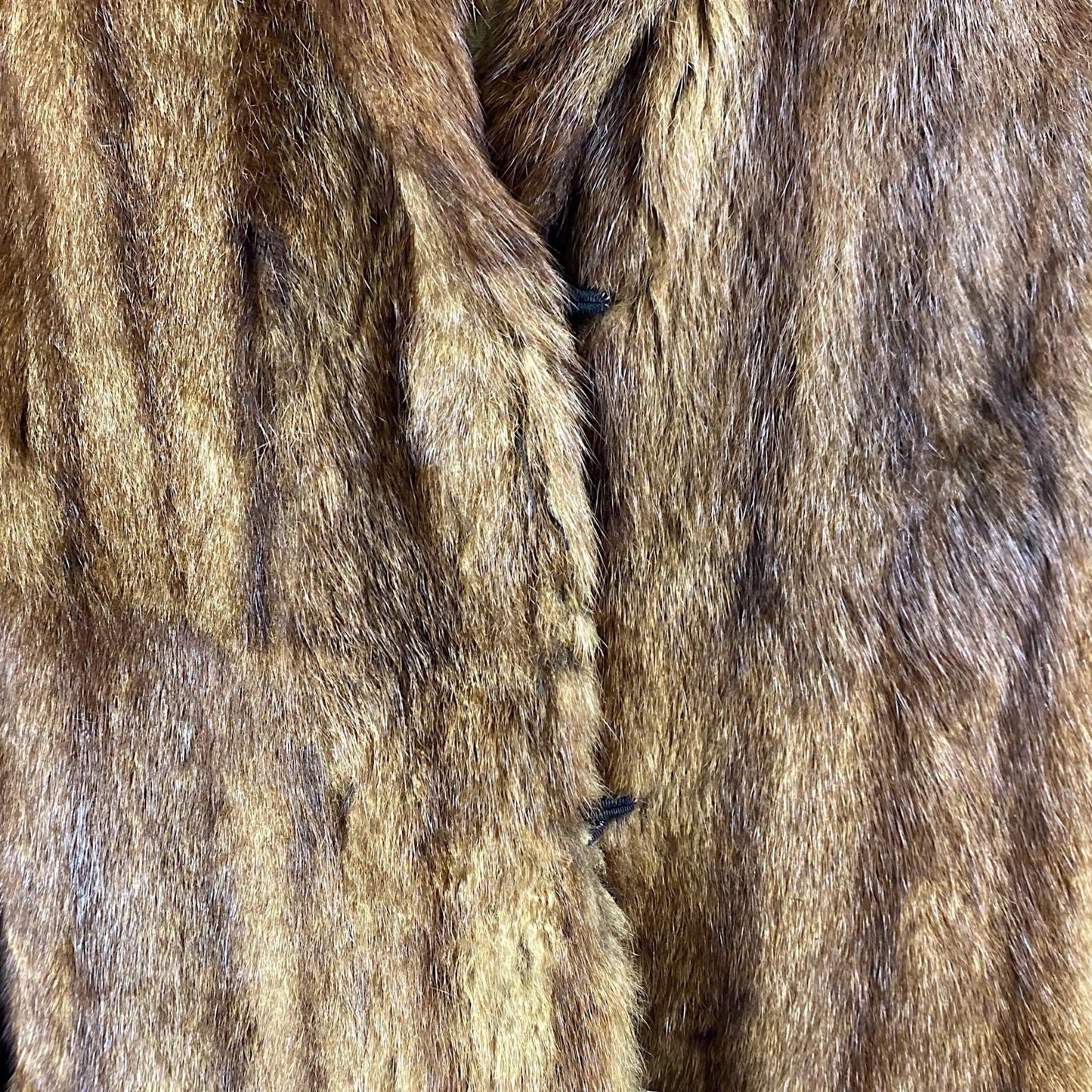 Vintage 1940's - 1950's Mink Fur Coat | Deep Maple Brown with Silk Lining | Size S, M - Daggers & Dames