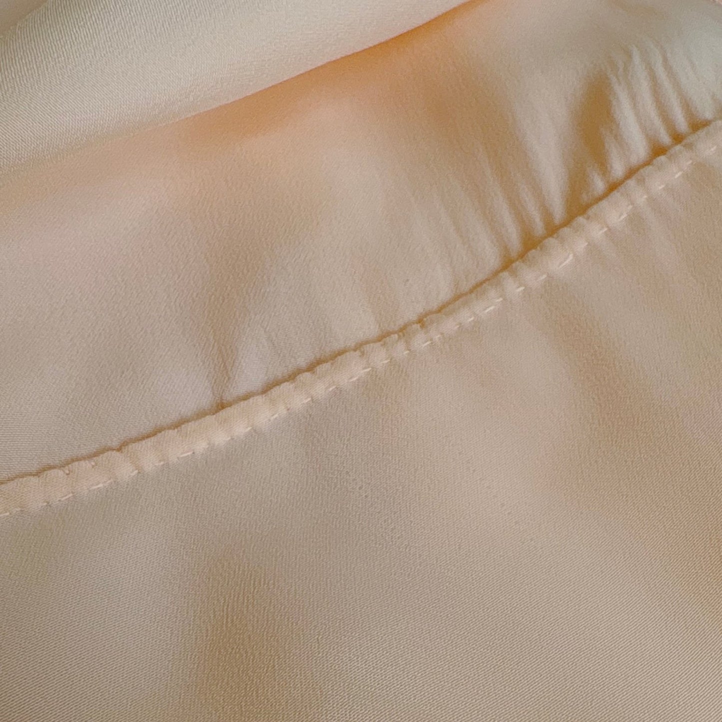 Vintage 1940's - 1950's Nightgown - Hand Stitched Palest Pink Rayon Satin with Cotton Tulle Inserts, size S, M - Daggers & Dames