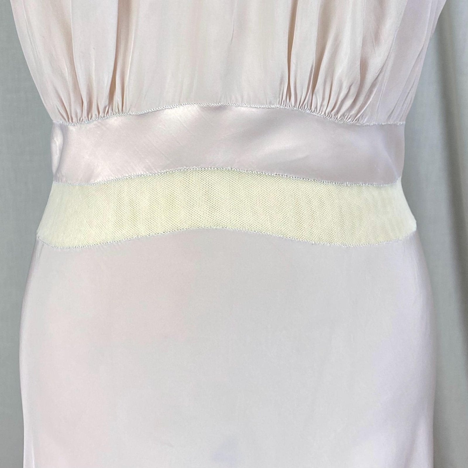 Vintage 1940's - 1950's Nightgown | Hand - Stitched Purple Lilac Rayon with White Tulle & Satin Inserts | Size S, M | By Dwalyne - Daggers & Dames