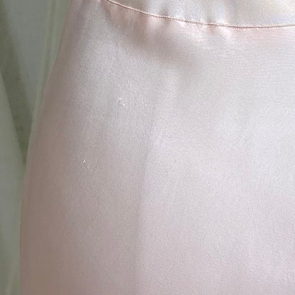 Vintage 1940's Baby Pink Rayon Satin Slip - By Fischer Heavenly Lingerie, Size S - Daggers & Dames