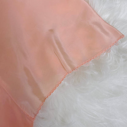 Vintage 1940's Candy Pink Rayon Tap Pants with Silver Bell Embroidery - Size XS - Daggers & Dames
